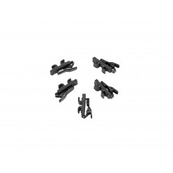 OMNITRONIC Microphone Cable Clip MK2, black 5x